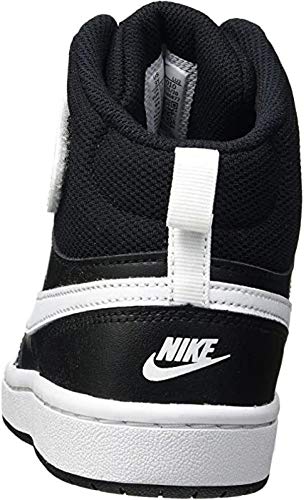 Nike Boys Court Borough Mid 2 Sneakers - Breathable Basketball Shoes for Kids with Durable Traction - Perfect for School, Sports & Casual Wear