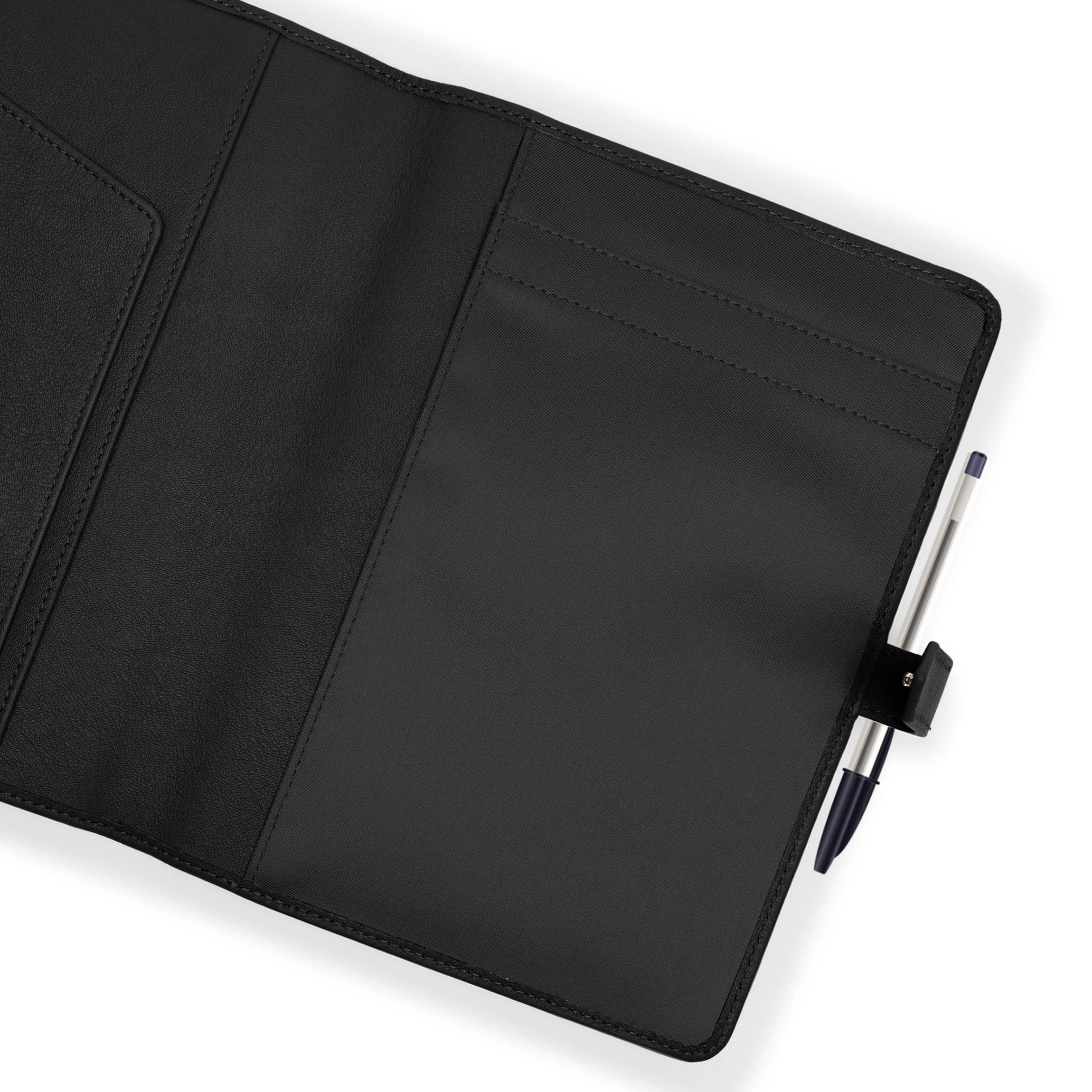 A5 Junior Snap Padfolio Black Onyx - Professional Business Portfolio for Students & Executives - Perfect for Job Interviews, Meetings & Presentations