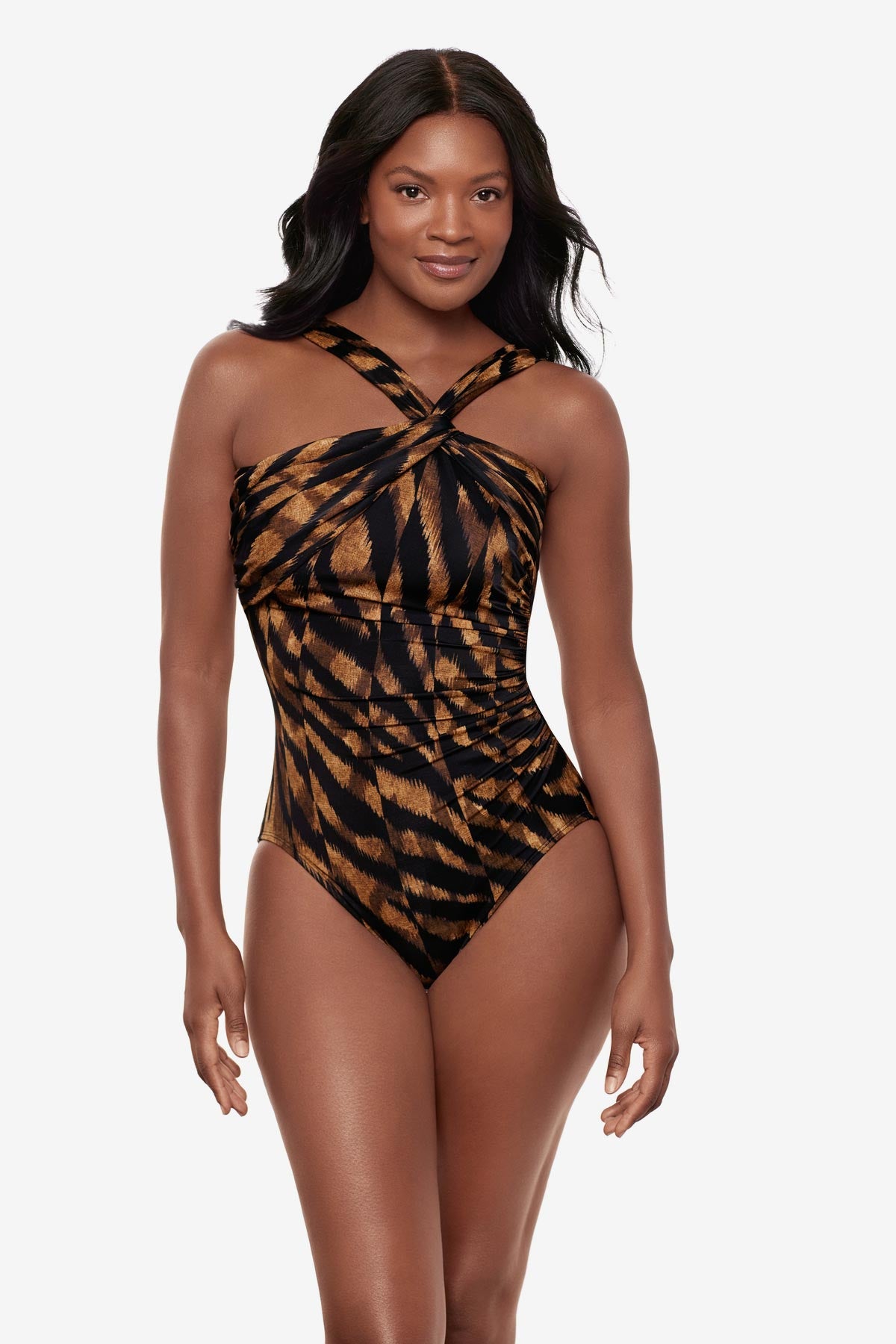 Europa One Piece Swimsuit in Raya De Safari Print - Stylish & Comfortable Bathing Suit for Women | Perfect for Beach Vacations, Pool Parties & Summer Getaways
