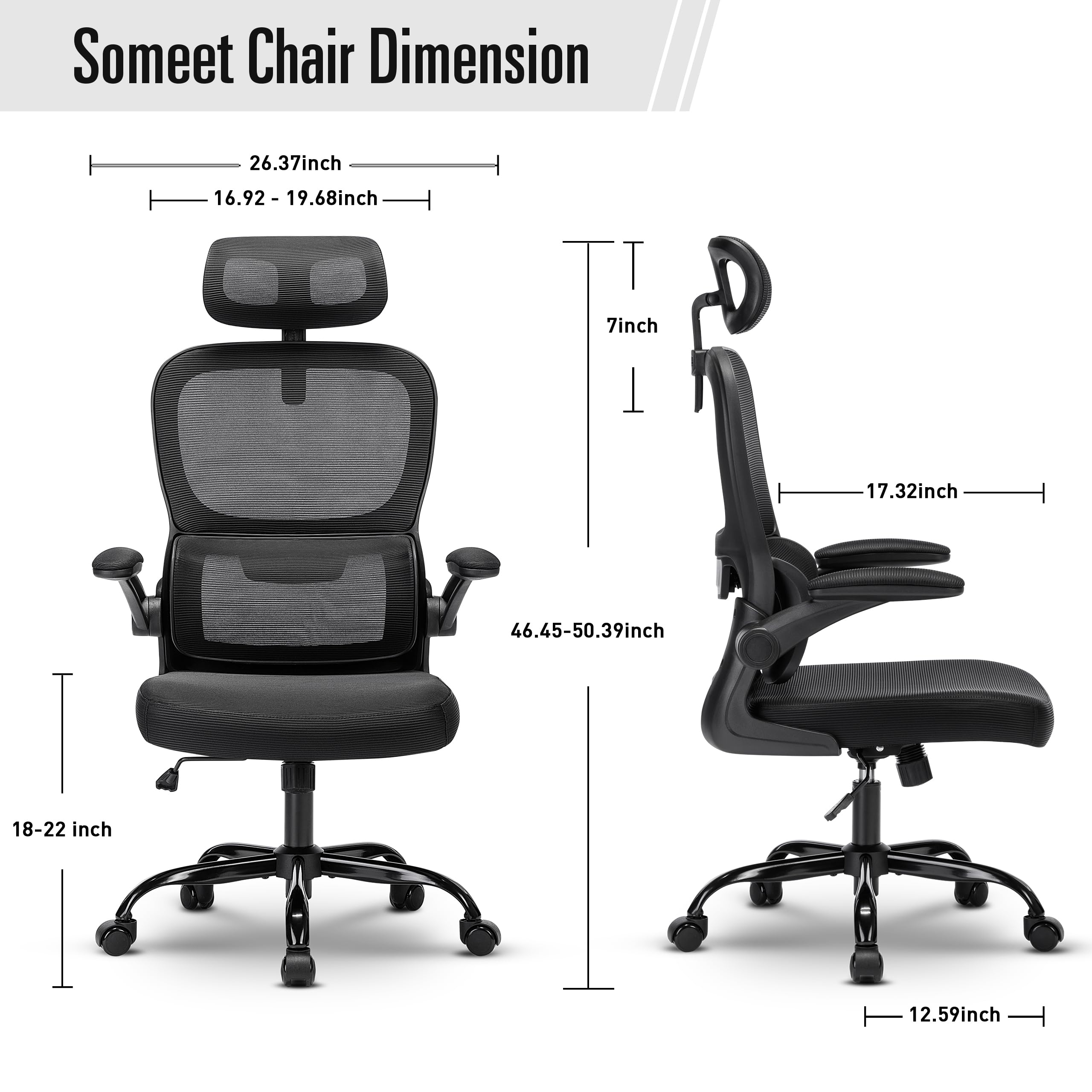 Ergonomic L-Shaped Computer Desk & Mesh Chair Set with Drawers - Home Office Furniture Combo in Brown & Black for Small Spaces, Gaming & Remote Work