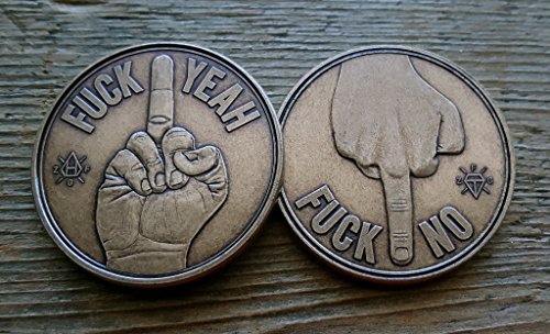 ZFG Inc. Bronze Decision Maker Coin - Fun Novelty Gift for Adults - Flip Coin for Choices & Entertainment - Perfect for Parties, Gag Gifts & Office Pranks