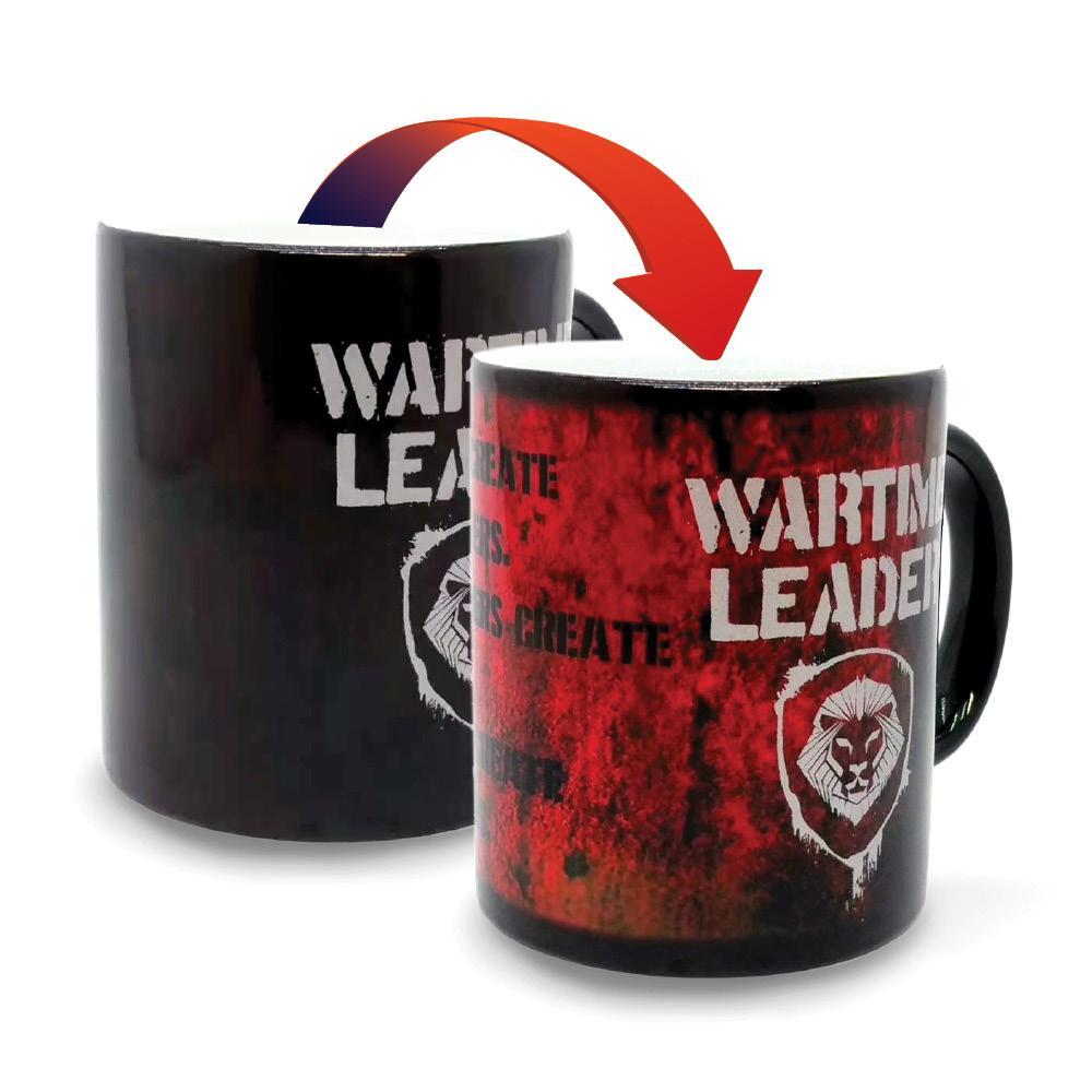 Wartime Leader Creed Color Changing Mug - Heat Activated Novelty Coffee Cup - Perfect for History Buffs & Office Gifts