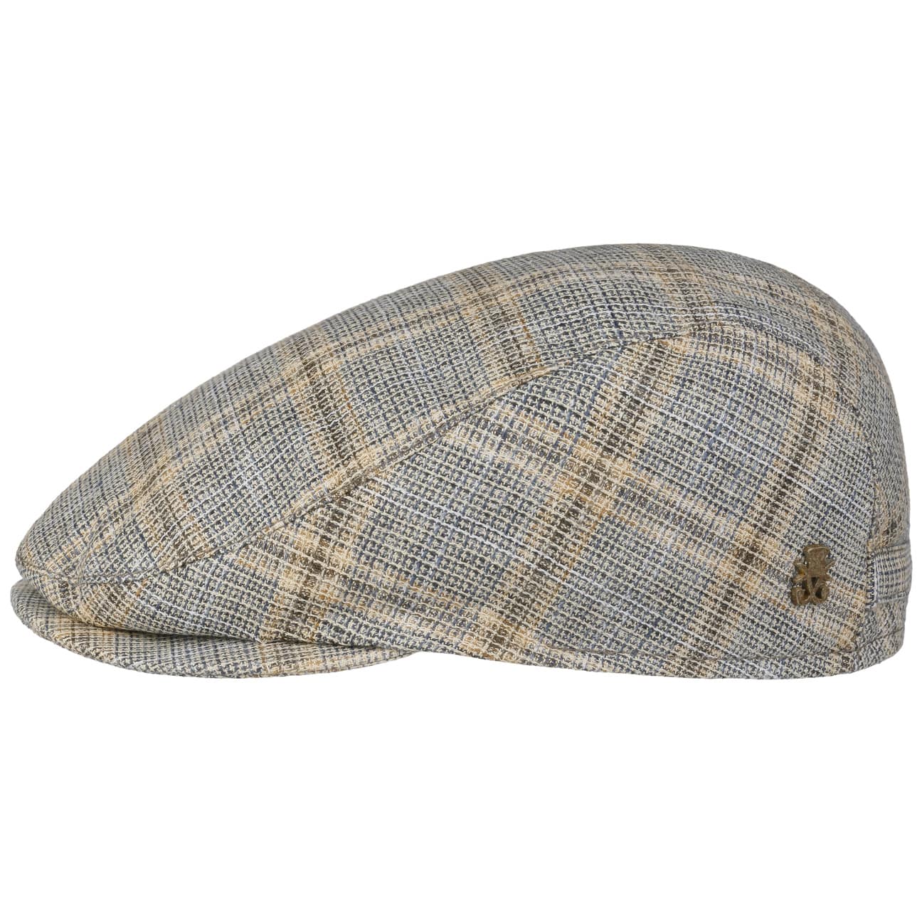 Pamir Linen Flat Cap by Mayser - Classic Zechbauer Style Summer Hat for Men - Perfect for Outdoor Activities, Travel & Casual Wear