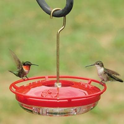 High View HummZinger Mini Hummingbird Feeder - 12 oz Capacity, Leak Proof & Easy to Clean - Attract Hummingbirds to Your Garden, Patio or Backyard (Red, 2 Pack)