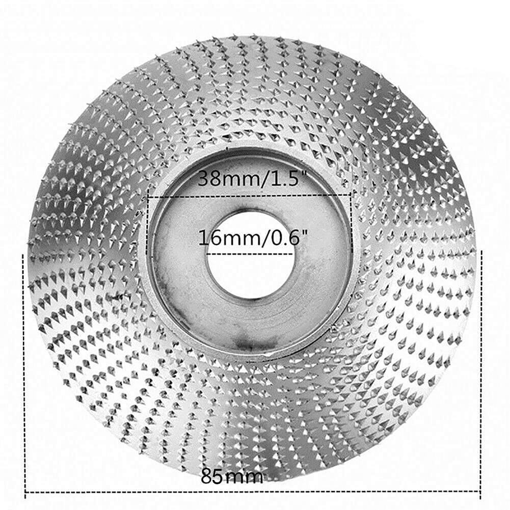 High Carbon Steel Angle Grinder Polishing Disc - 100MM Inclined Golden Abrasive Wheel for Wood Carving & Metal Polishing | Labor-Saving Curved Design for DIY Projects & Professional Workshop Use