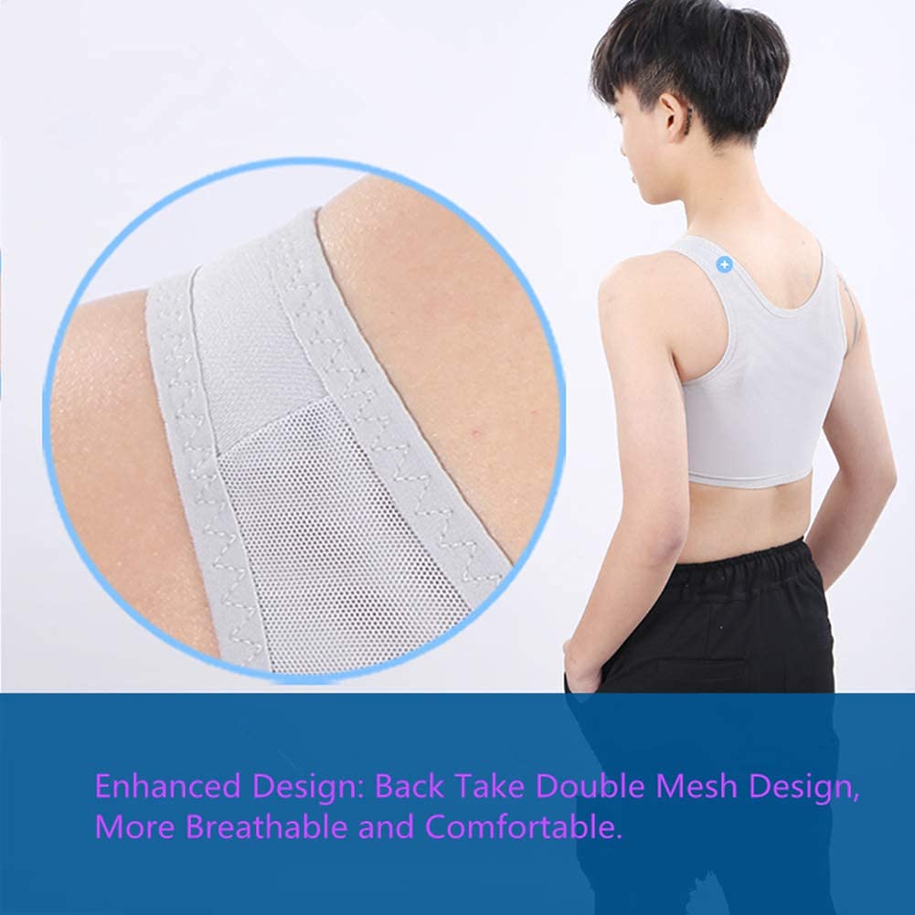 Women's Corset Sports Bra - Hook Vest Top with Straps, Slim Fit Tank for Workout & Binders - Perfect for Yoga, Gym, Running & Tomboy Fashion