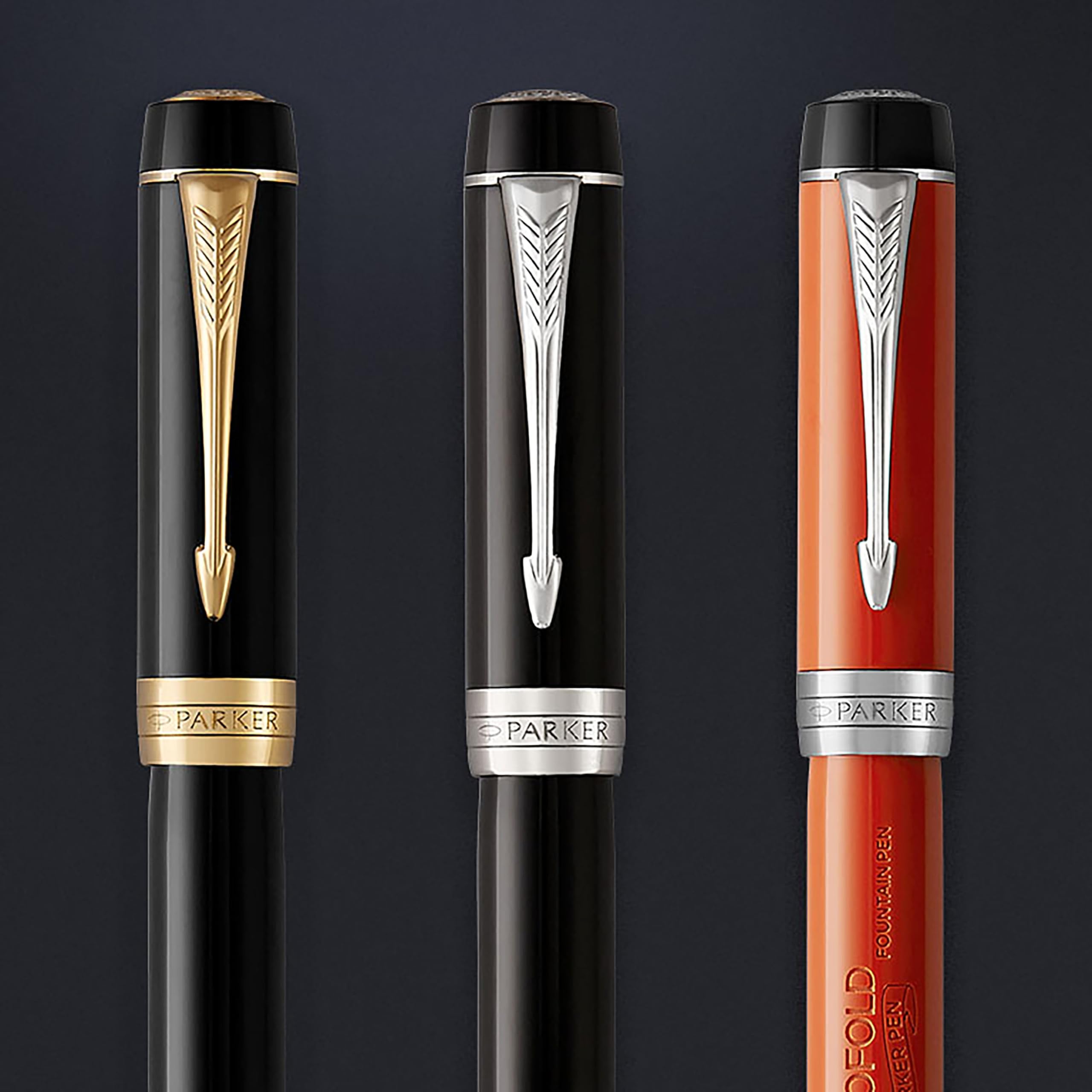 Vintage PARKER Duofold Ballpoint Pen - Classic Big Red Design with Medium Point Black Ink Refill | Luxury Writing Instrument for Business Professionals & Gift Giving