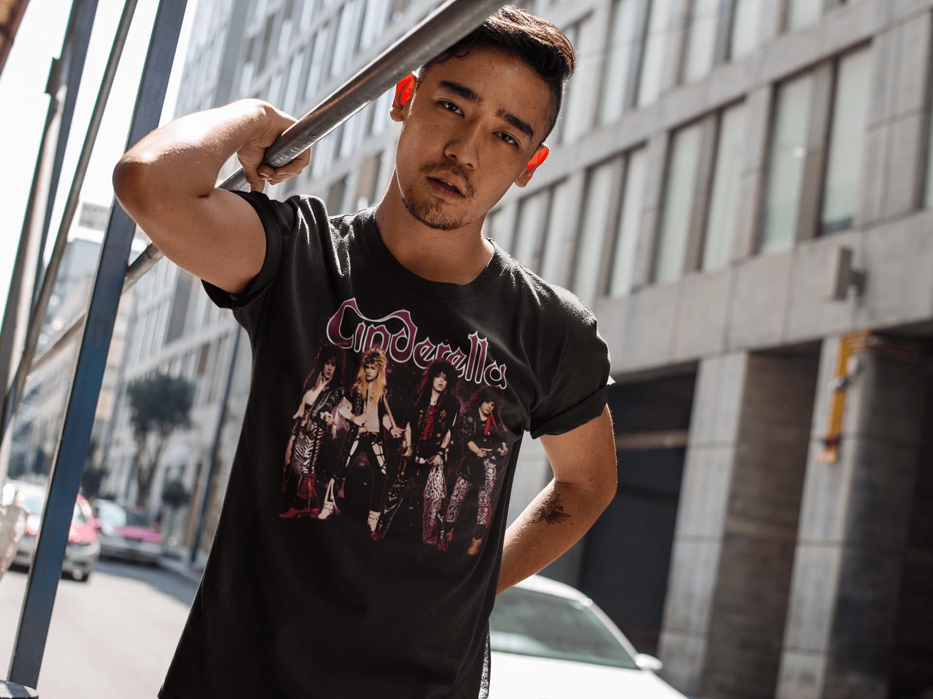 Cinderella Rock Band Stands Black Adult T-Shirt - Vintage Band Tee for Men & Women - Perfect for Concerts, Parties & Casual Wear