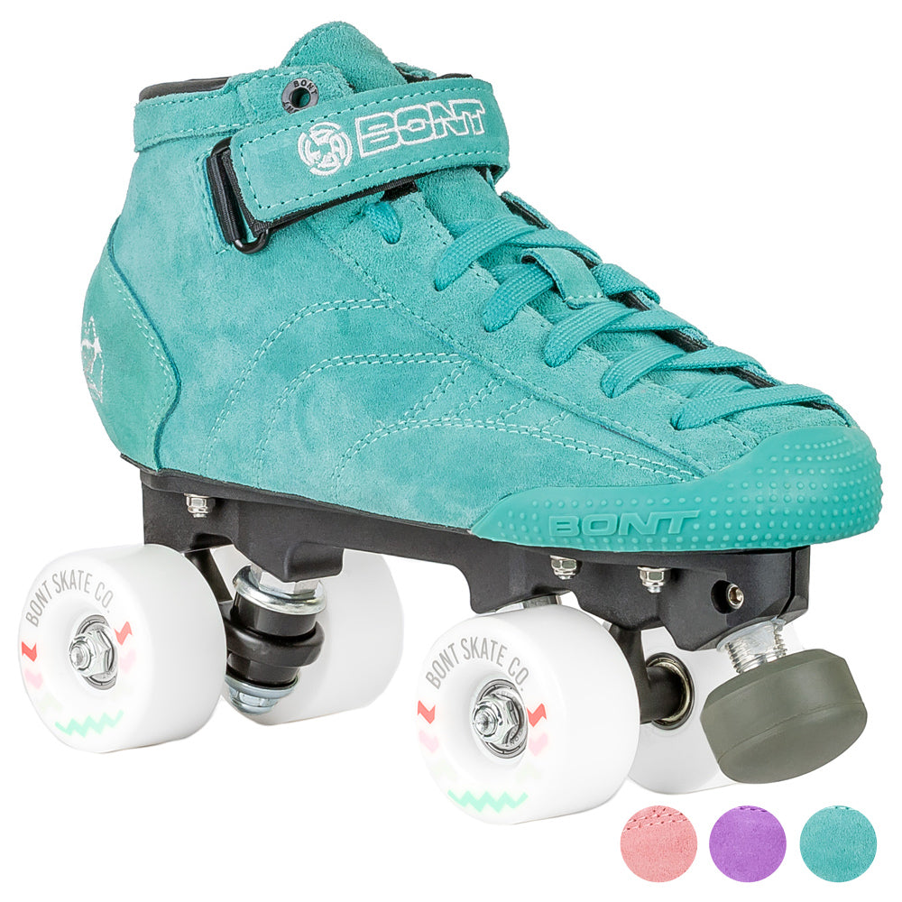 Bont Prostar Pastel Prodigy Quad Roller Skates for Women - Artistic & Outdoor Skating - Perfect for Park, Rink & Street Skating