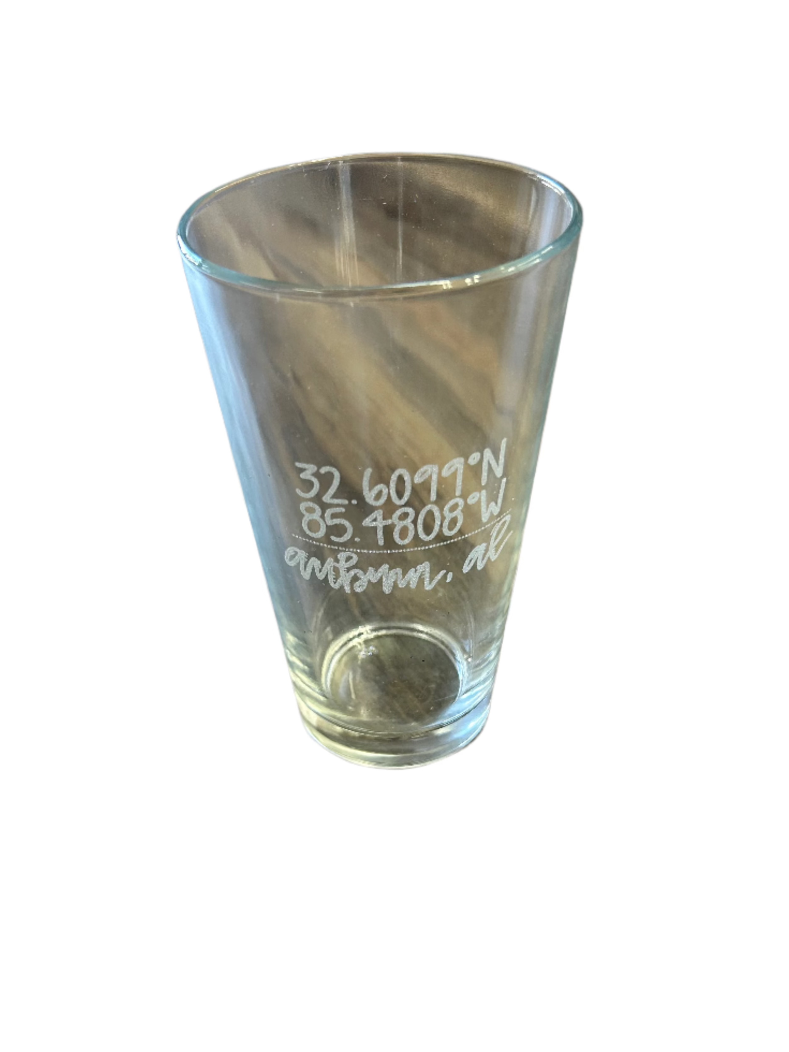 Custom Coordinate Pint Glass - Personalized Engraved Beer Glass with Latitude & Longitude - Perfect for Gifts, Bars, and Home Brewing Enthusiasts