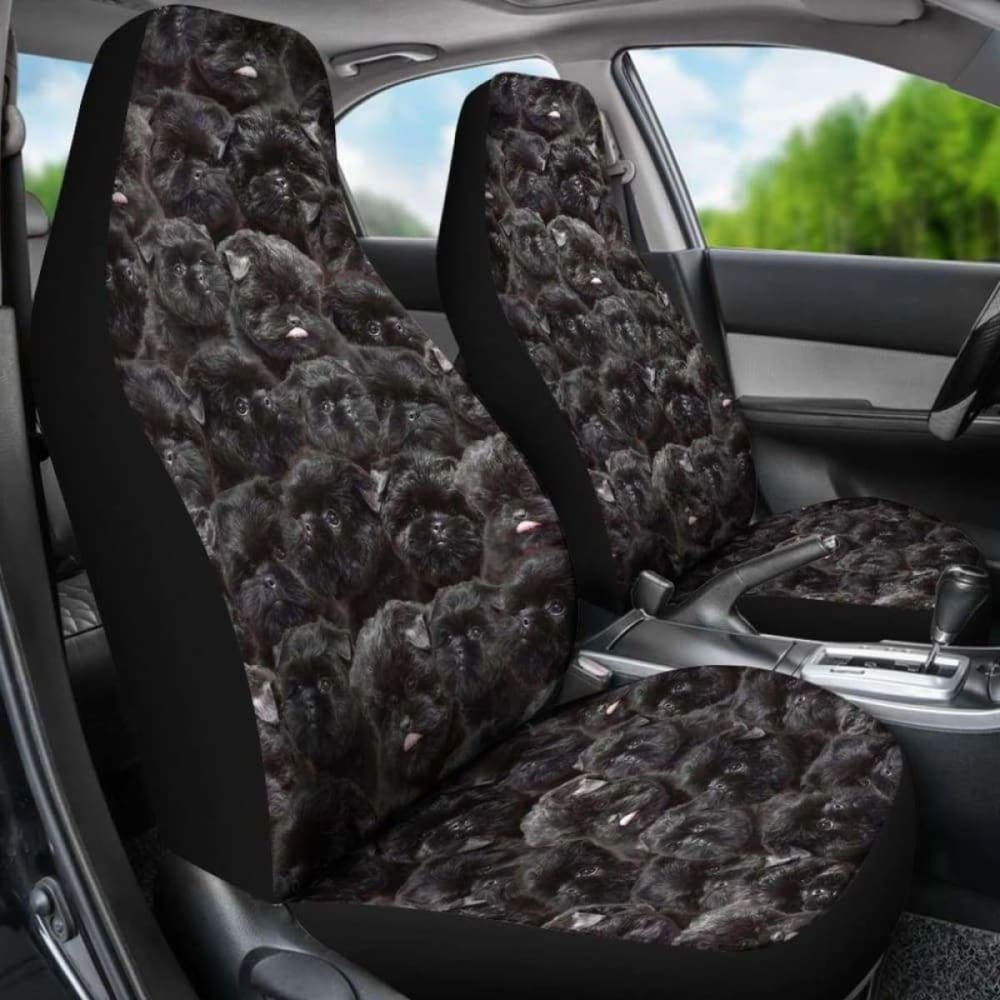 Affenpinscher Full Face Car Seat Covers - Universal Fit Pet Protection for Dogs - Waterproof & Nonslip Auto Accessories - Perfect for Travel, Road Trips & Daily Commutes