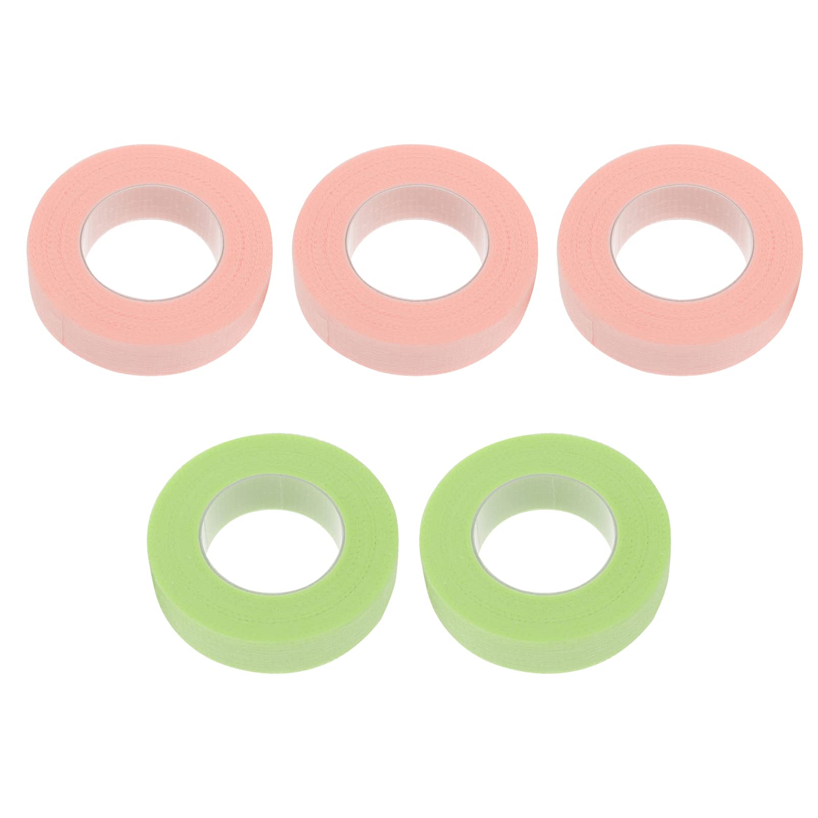 Beaupretty Eyelash Extension Tape - 5 Rolls Breathable Micropore Fabric Adhesive Strips for Under Eye Protection | Professional Lash Extension Supplies | Perfect for Salon, DIY Home Use & Beauty Professionals