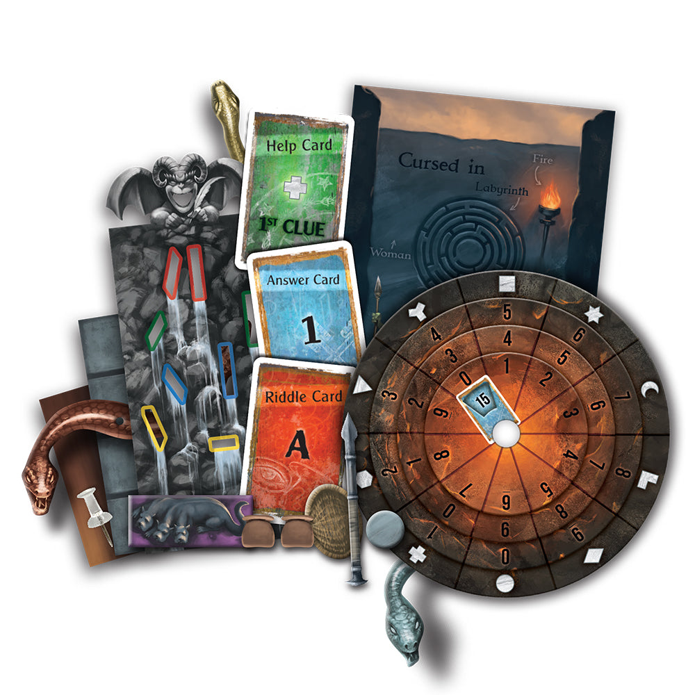 EXIT: The Cursed Labyrinth - Escape Room Board Game for Adults & Teens | Challenging Puzzle Adventure | Perfect for Family Game Night & Party Entertainment