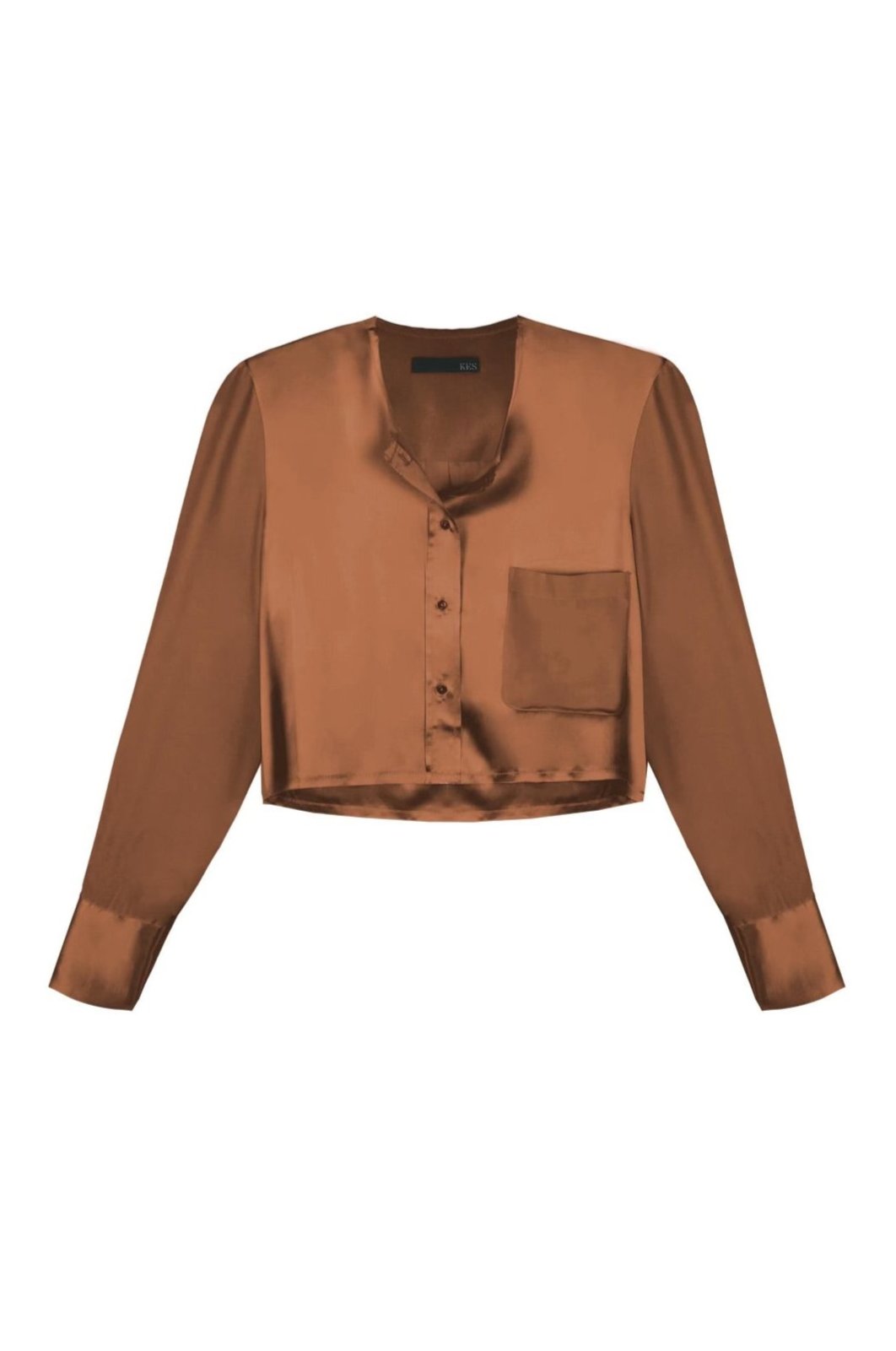 Slim Raw Edge Button Up Shirt for Men - Premium Walnut Brown Casual Wear | Office, Date Night & Outdoor Activities