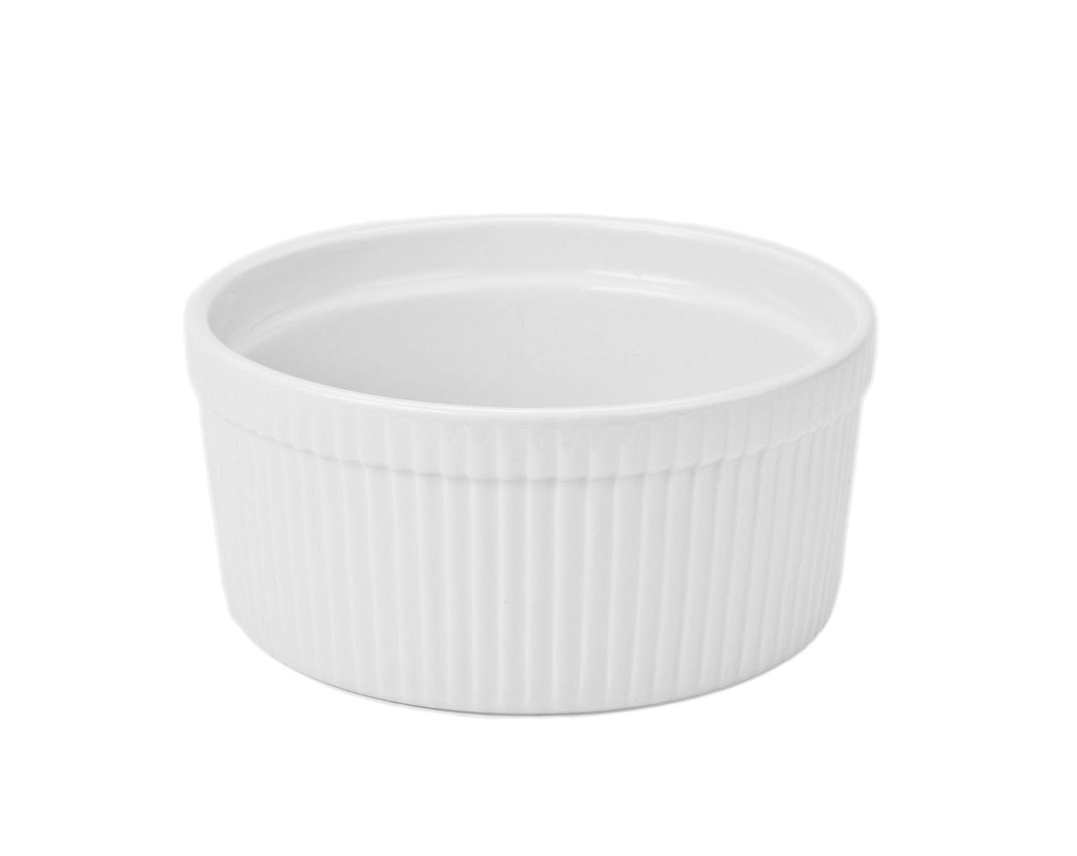 BIA Souffle 2 Quart Ceramic Baking Dish - Perfect for Casseroles, Desserts & Family Dinners | Oven & Microwave Safe