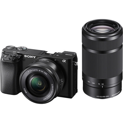 Sony a6100 Mirrorless Digital Camera with 16-50mm Lens | 4K Video, Fast Autofocus & Flip Screen for Vlogging, Travel & Photography