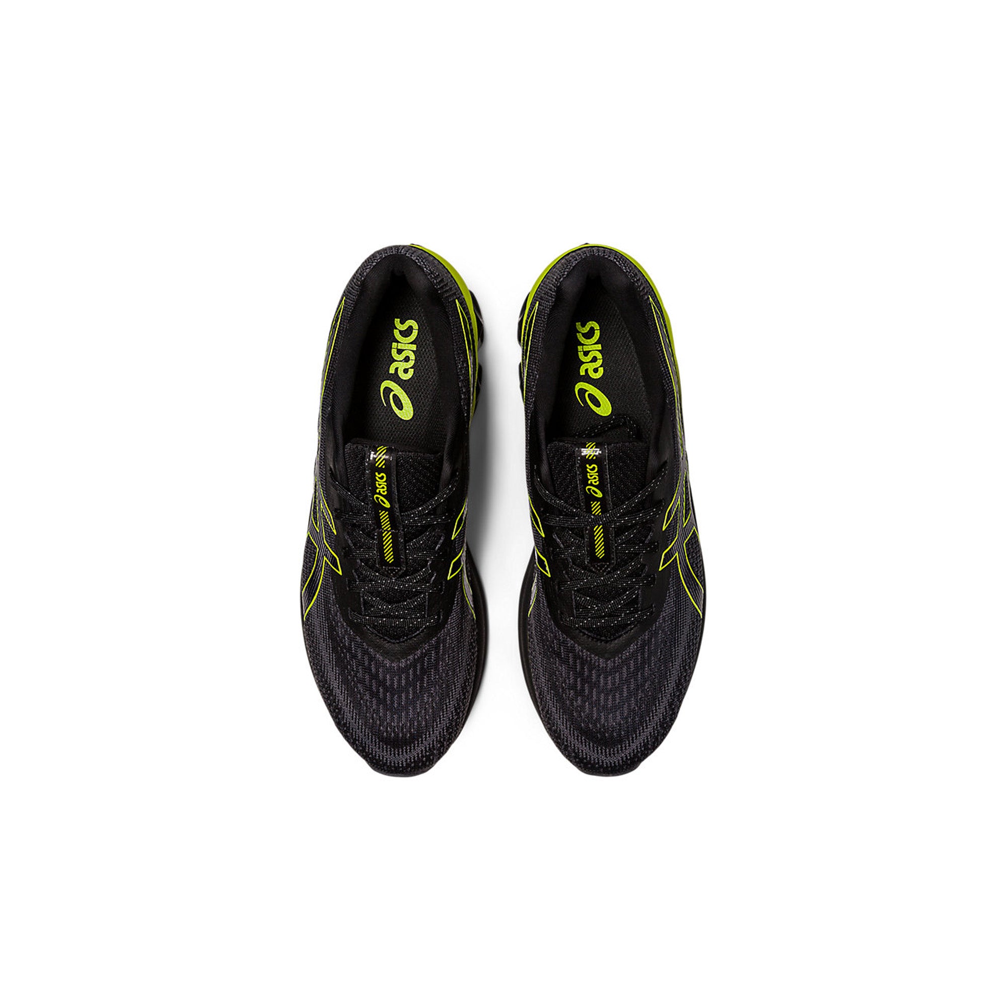 ASICS GEL-QUANTUM 180 VII Running Shoes for Men - Black/Neon Lime - Lightweight Cushioned Athletic Shoes for Jogging, Gym Workouts & Daily Wear