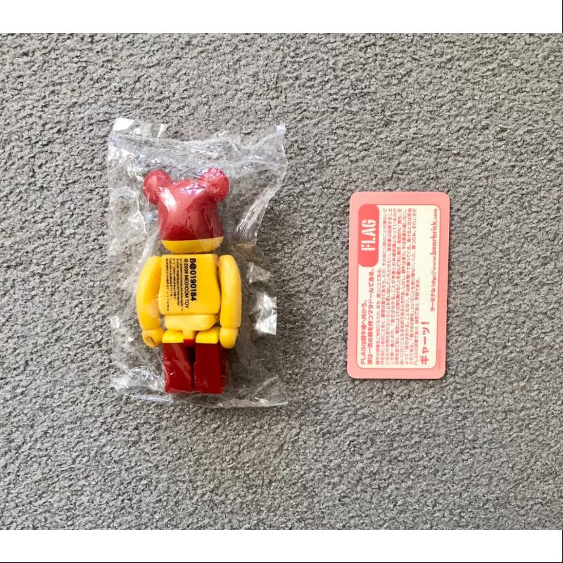 Bearbrick Series 19 FLAG Spain 100% Collectible Art Toy - Limited Edition Spanish Flag Design Vinyl Figure for Display & Gifting | Perfect for Home Decor, Office Collection & Anime Fans