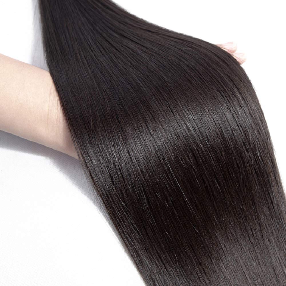100% Unprocessed Brazilian Virgin Straight Hair 3 Bundles with Free 22