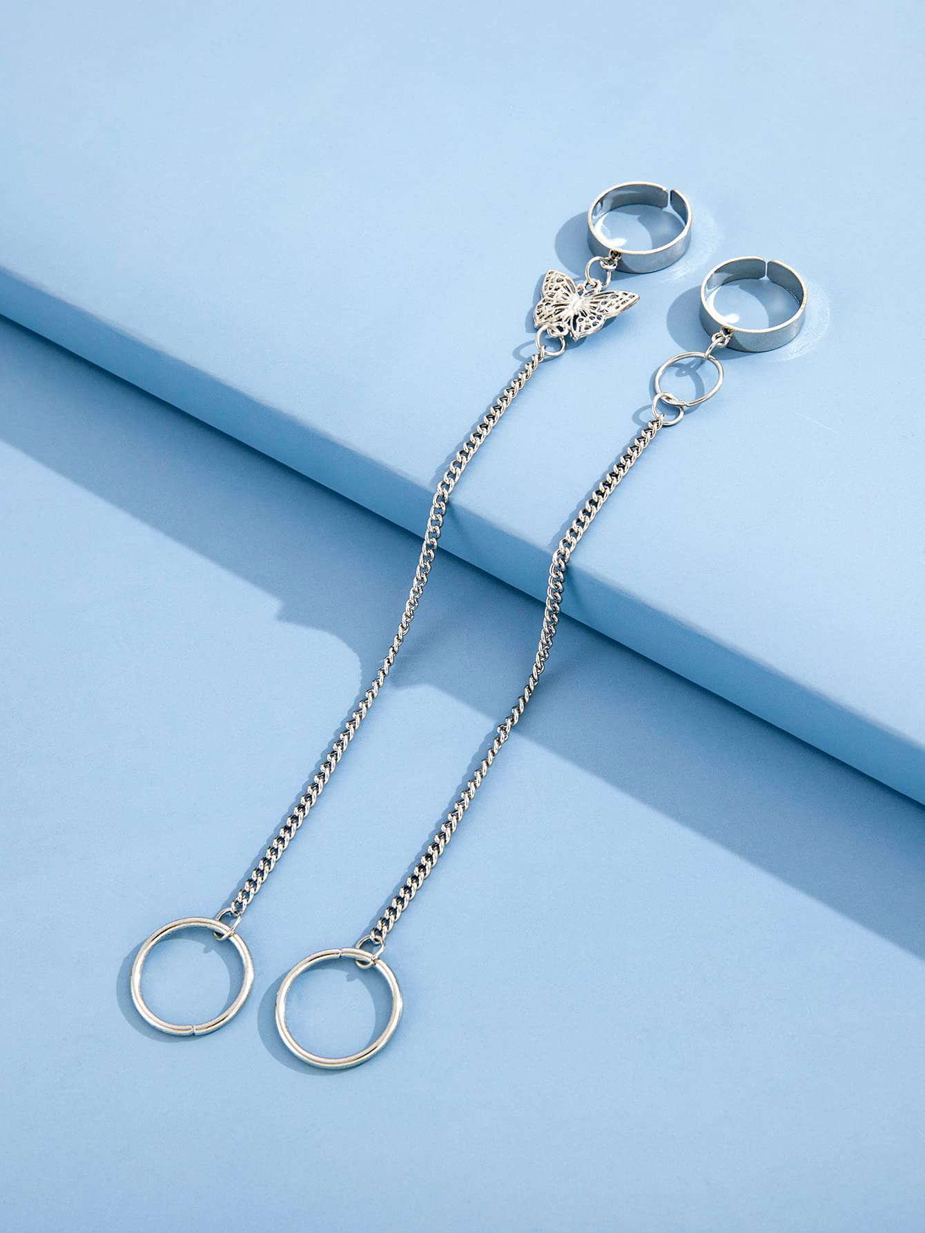 Stylish Boho Silver Metal Midi Finger Rings for Women & Girls - Set of 2 (rrsd14176r) | Perfect for Casual Wear, Parties & Fashion Accessories