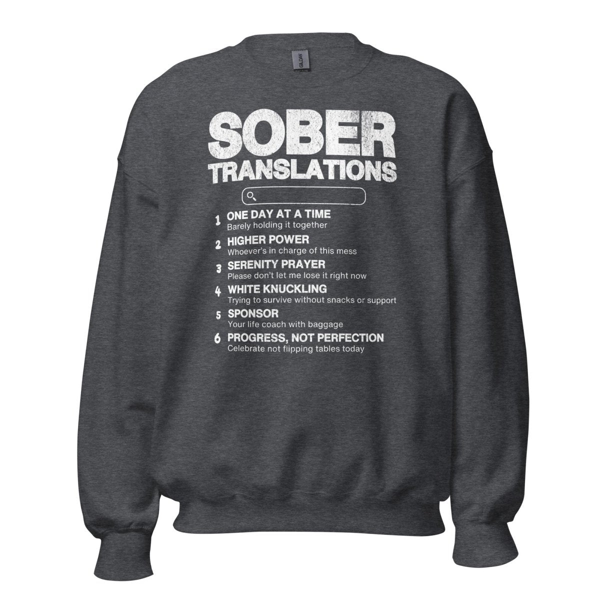 Funny Recovery Sweatshirt for Sobriety - Inspirational Alcohol-Free Apparel for AA Meetings & Sober Life - Perfect for 12 Step Programs and Addiction Recovery Support