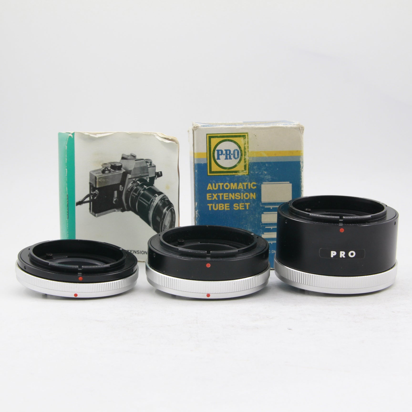 Used PRO Auto Extension Tube Set for Canon FD - Macro Photography Accessory for Close-Up Shots, Product Photography & Nature Shooting