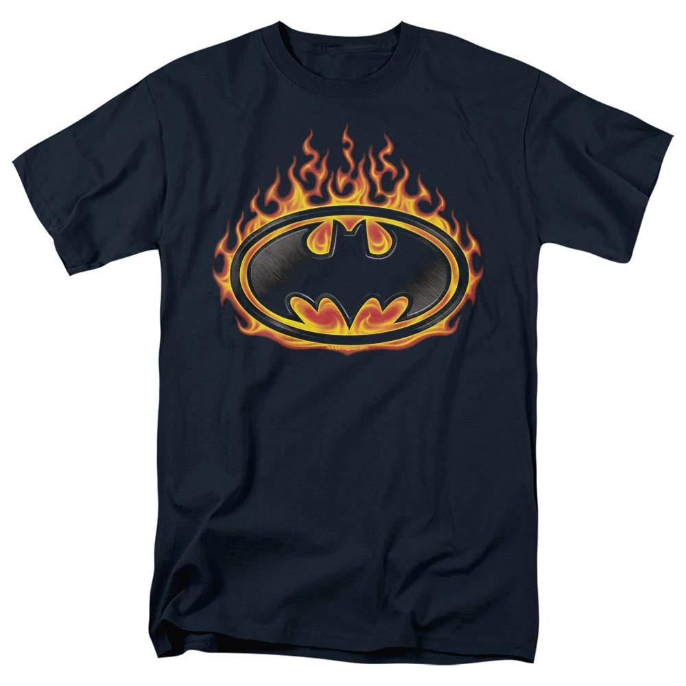 Batman Bat Flames Shield Graphic T-Shirt for Men & Women | Unisex Superhero Tee for Cosplay, Comic Con & Casual Wear