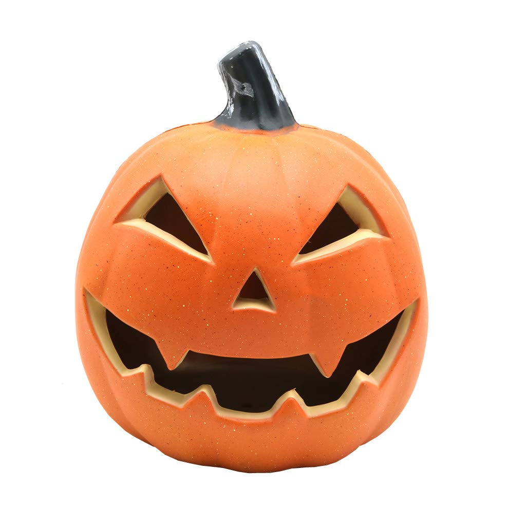 2023 Halloween Pumpkin Lantern - LED Jack-O-Lantern Light for Indoor & Outdoor Decor - Waterproof Pumpkin Lamp for Garden, Patio, Front Door - Perfect for Halloween Party Decorations, Trick-or-Treat Displays & Spooky Night Lighting