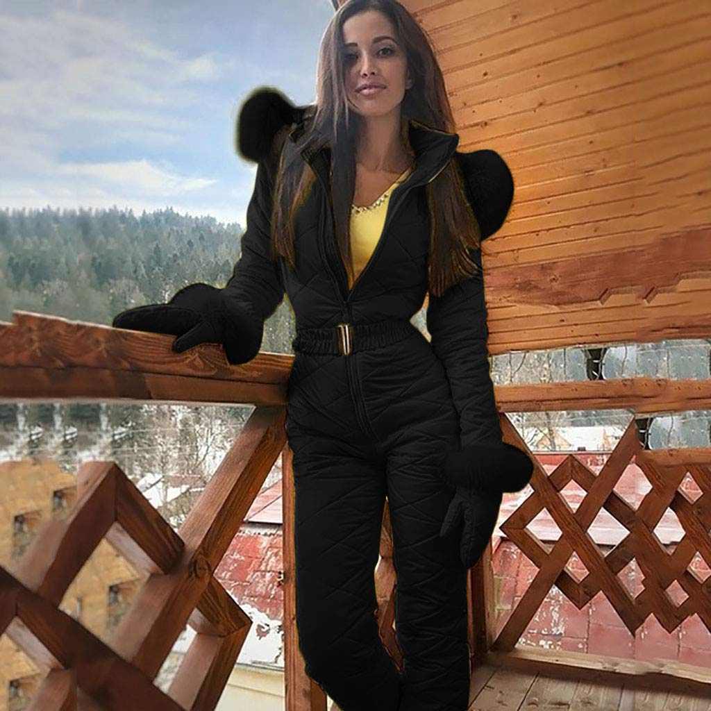 Waterproof Windproof Insulated Ski Suit for Women & Men - One Piece Snowsuit for Skiing, Snowboarding & Winter Sports | Warm Winter Jumpsuit for Outdoor Activities