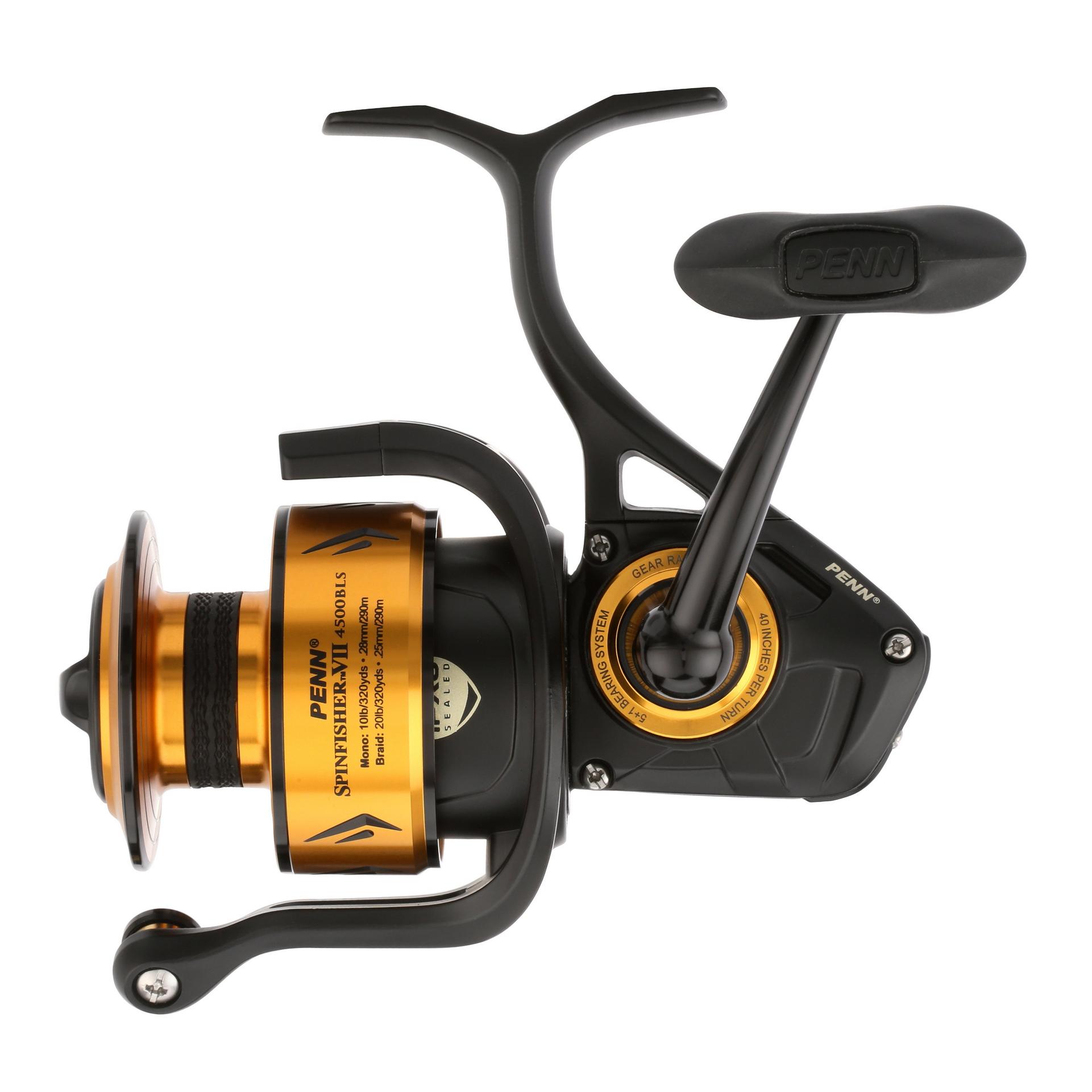 Penn Spinfisher VII Bailess Spinning Reel - Saltwater Fishing Reel for Surf, Pier & Offshore Fishing - Corrosion-Resistant with HT-100 Drag System