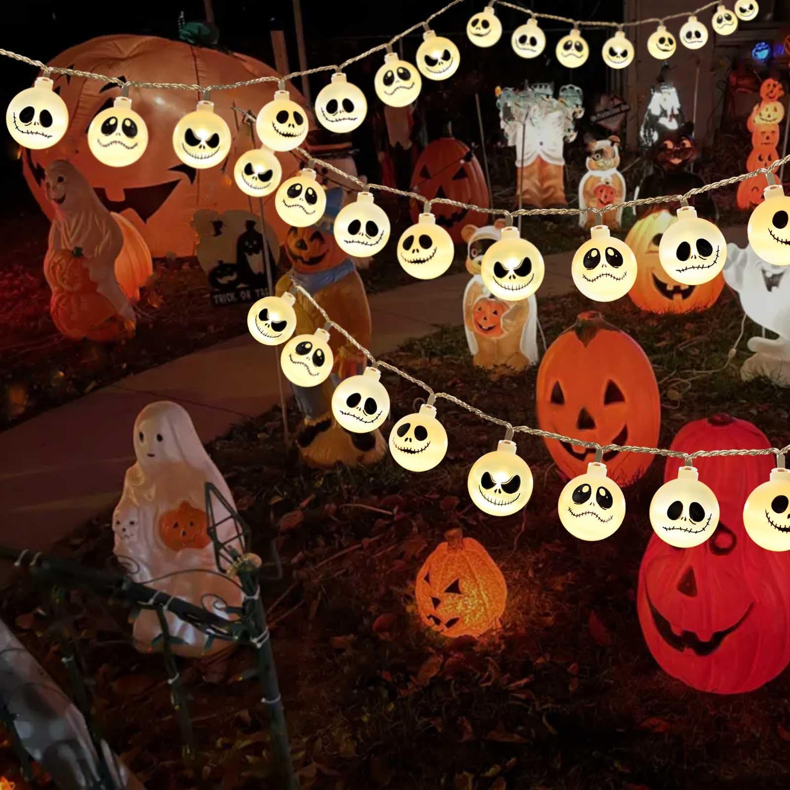 30 LED Battery Operated Halloween Lights - Indoor/Outdoor Waterproof String Lights for Home, Bedroom, Patio, Balcony - Perfect for Halloween Party Decorations, Christmas, Wedding & Garden Lighting
