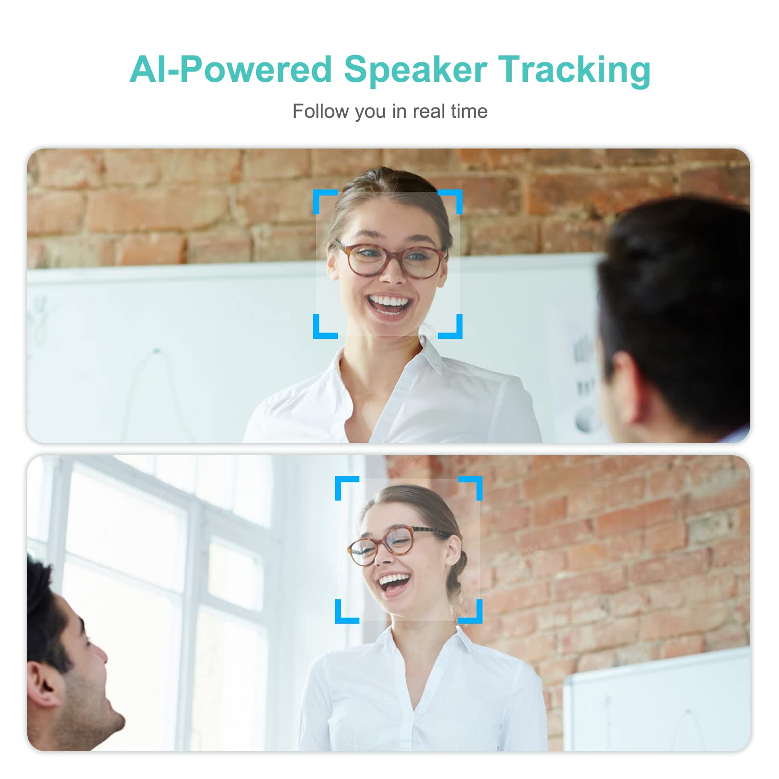 4K Pro Audio Video Conference Webcam with Remote Control - AI-Powered HD Camera with Built-in Mic & Speaker for PC, Laptop, Monitor (Windows Compatible) - Perfect for Zoom, Teams, Skype Meetings, Remote Work & Online Classes