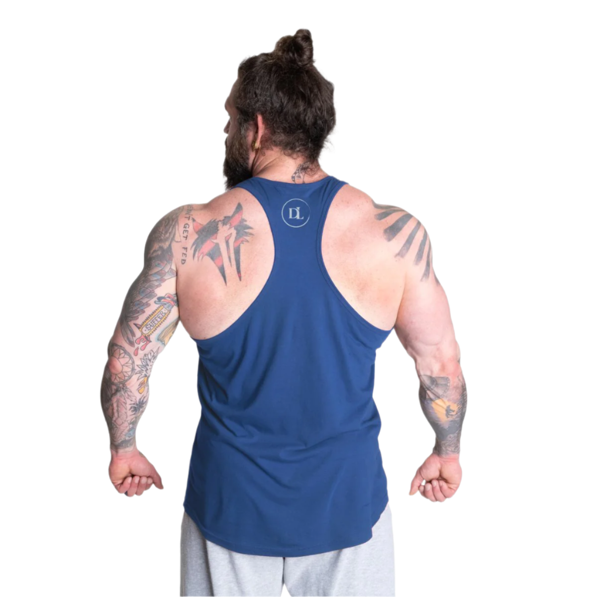 Better Bodies Logo Essential T-Back Tank Top - 100% Cotton Gym & Workout Shirt for Women | Yoga, Running, Fitness & Casual Wear