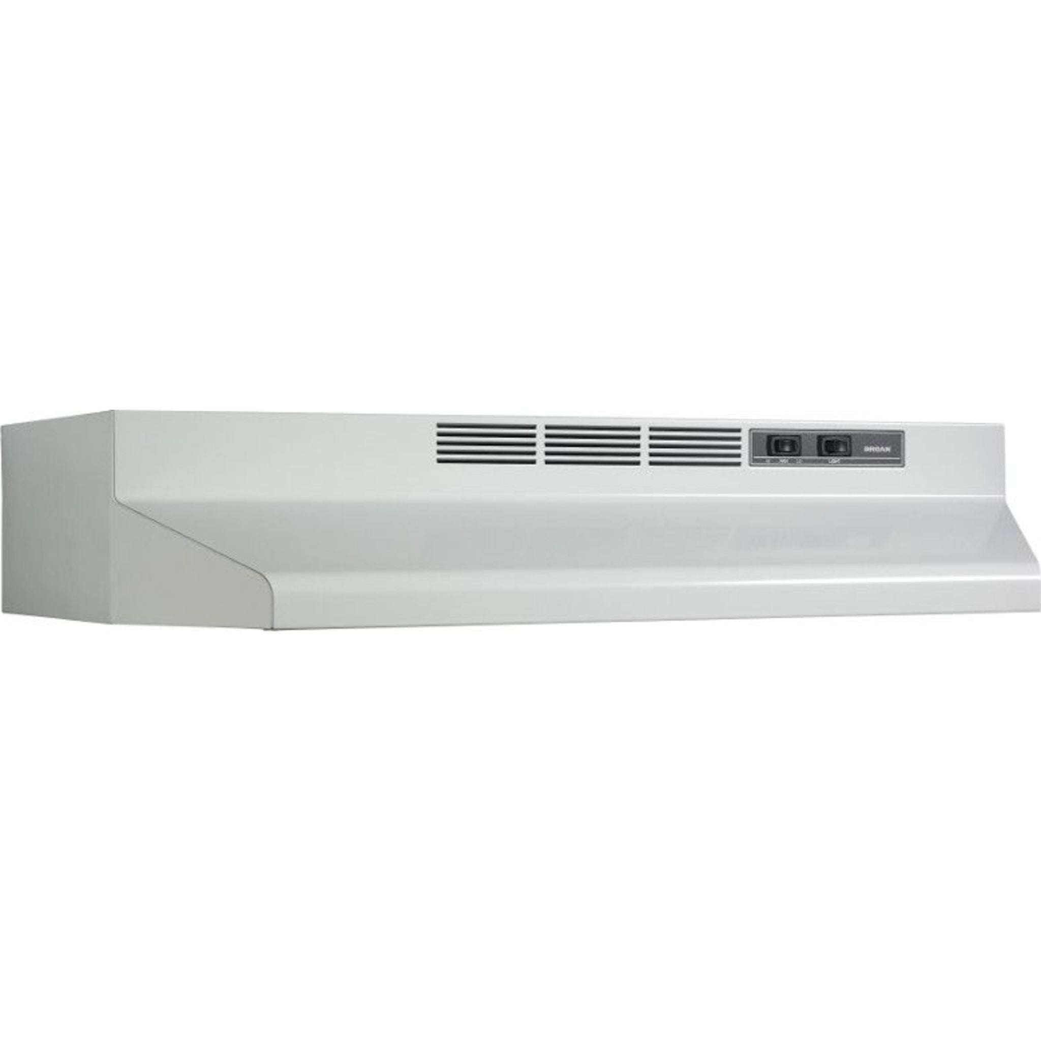 Broan BU224WH 30-Inch Under Cabinet Range Hood in White - Powerful Ventilation for Kitchen, Removes Smoke, Odors, and Grease - Ideal for Home Cooking and Grilling