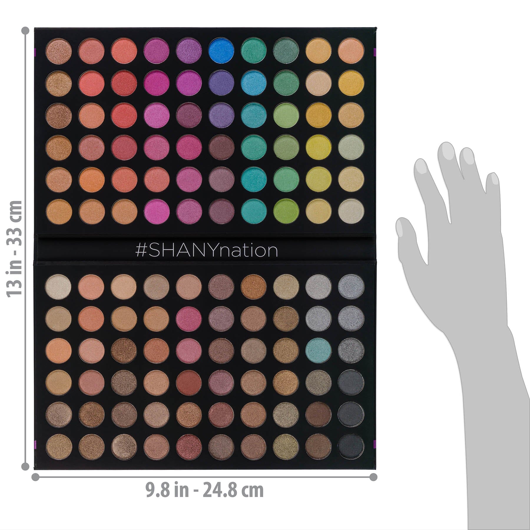Ultimate Fusion 120 Color Eyeshadow Palette - Natural Nude & Neon Shades for Day & Night Makeup Looks | Perfect for Professional Artists & Beginners