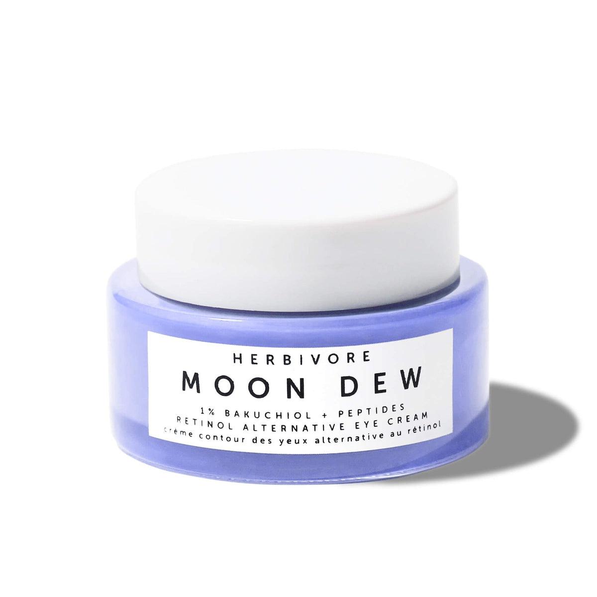 Moon Dew 1% Bakuchiol & Peptides Anti-Aging Eye Cream - Natural Retinol Alternative for Dark Circles & Wrinkles - Perfect for Nighttime Skincare Routine