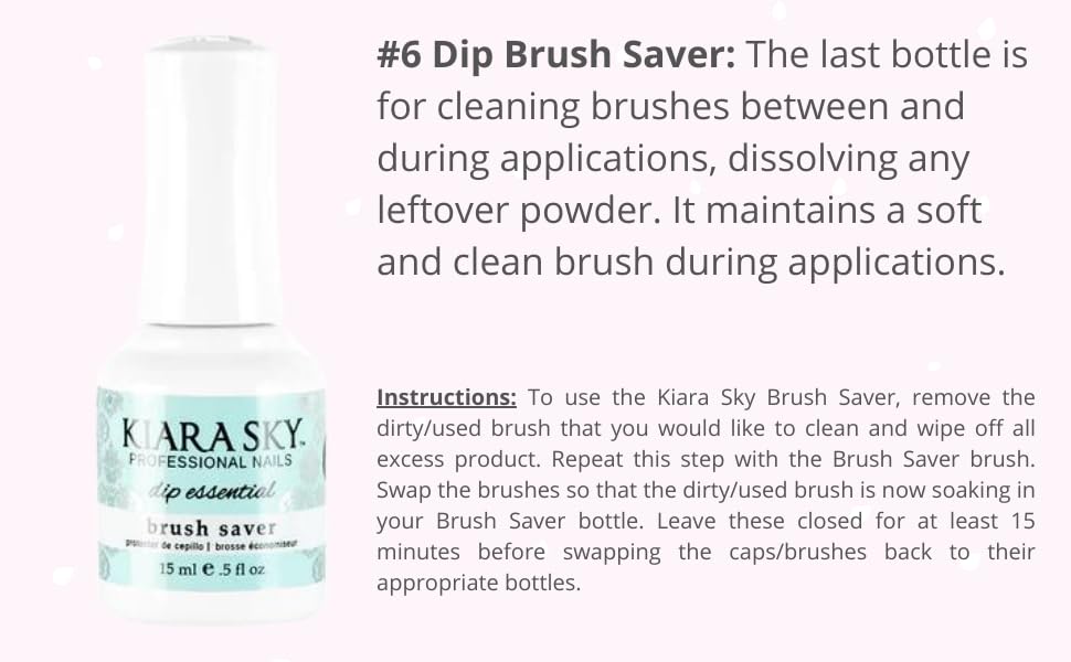 KIARA SKY Professional Dip Powder Nail Kit - Long Lasting Dip Manicure Liquid Set with Brush Saver (0.5 fl oz) | Salon-Quality Nail Art Design for Home & Professional Use | Perfect for DIY Manicures, Nail Extensions & Special Occasions
