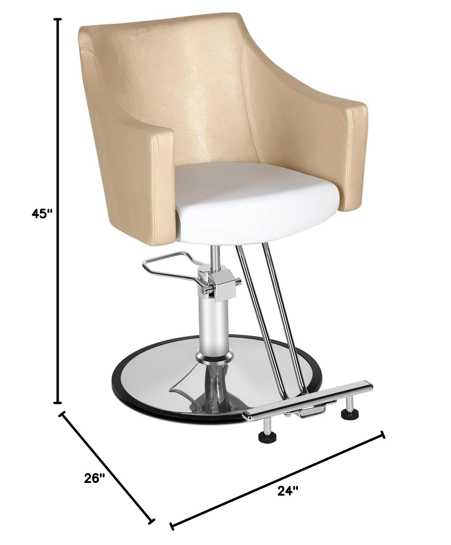 Professional Hydraulic Salon Chair - Adjustable Styling & Barber Chair for Hair Cutting, Beauty Salon & Barber Shop | Perfect for Hairdressers, Stylists & Home Use