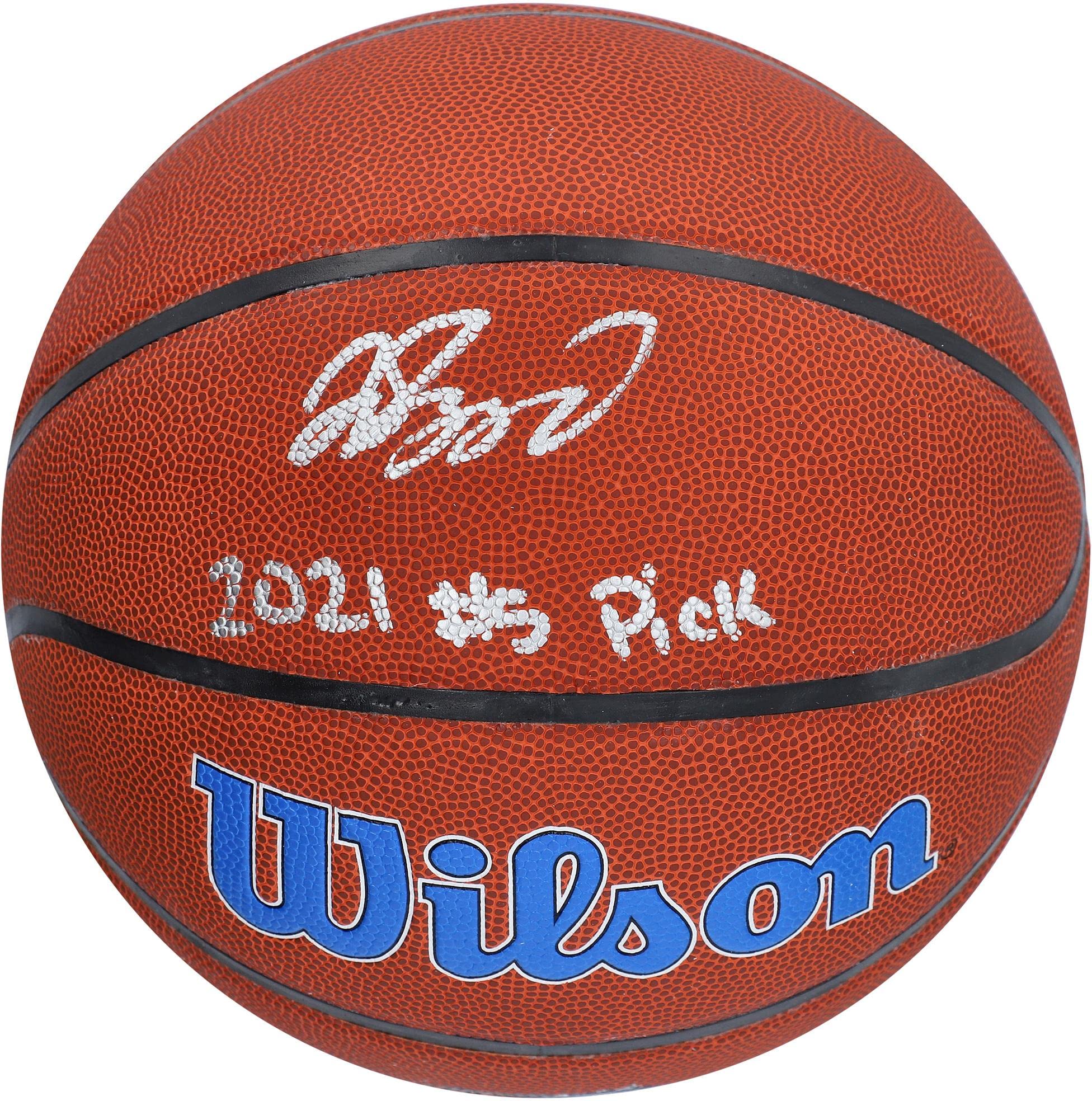 Jalen Suggs Orlando Magic Autographed Wilson NBA Basketball with 