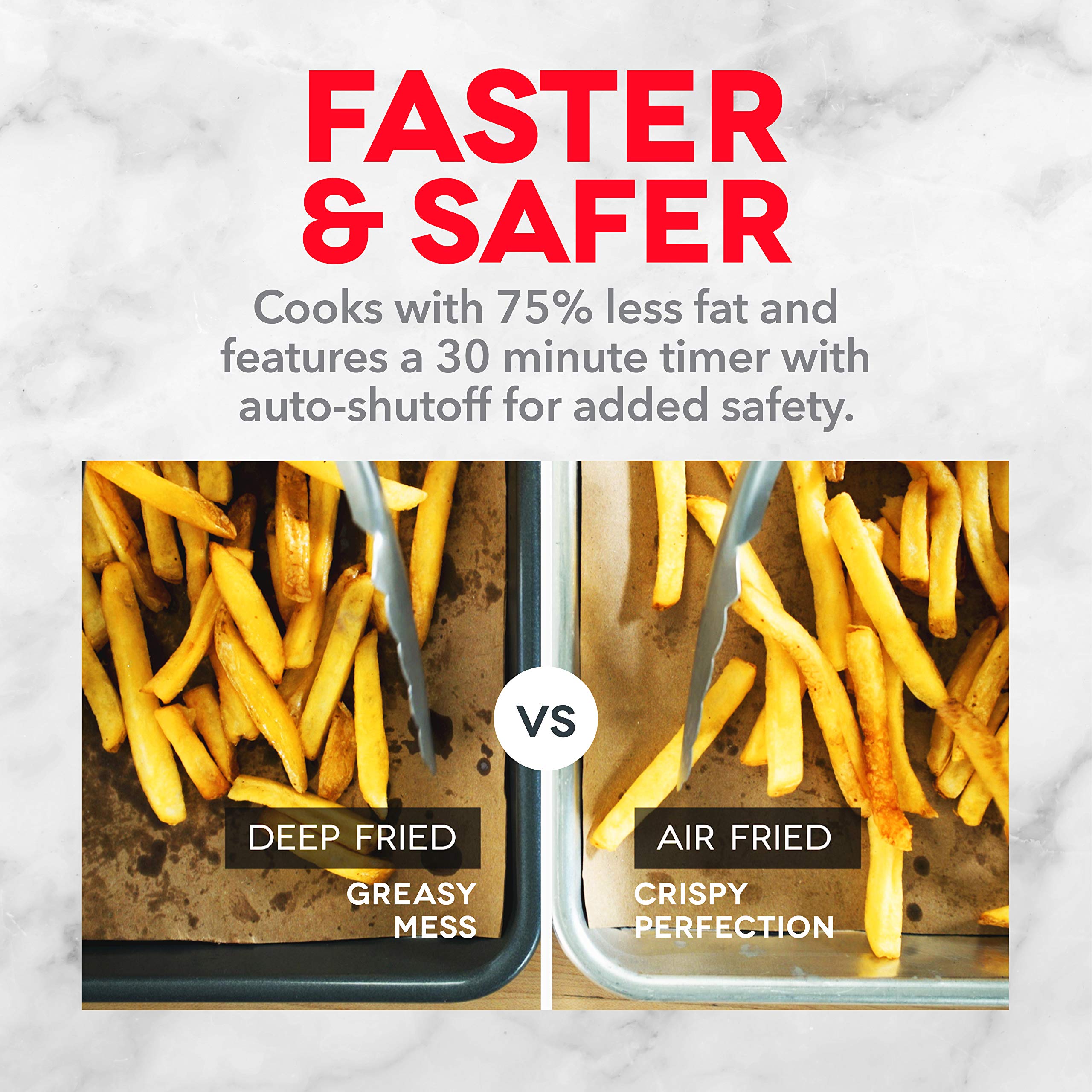 Dash DFAF600GBSS01 AirCrisp Pro 6QT Digital Air Fryer Oven - 8 Presets, Temp Control, Non-Stick Basket, Auto Shut Off - Stainless Steel Electric Cooker for Healthy Frying, Baking, Roasting - Perfect for Family Meals, Snacks & Meal Prep