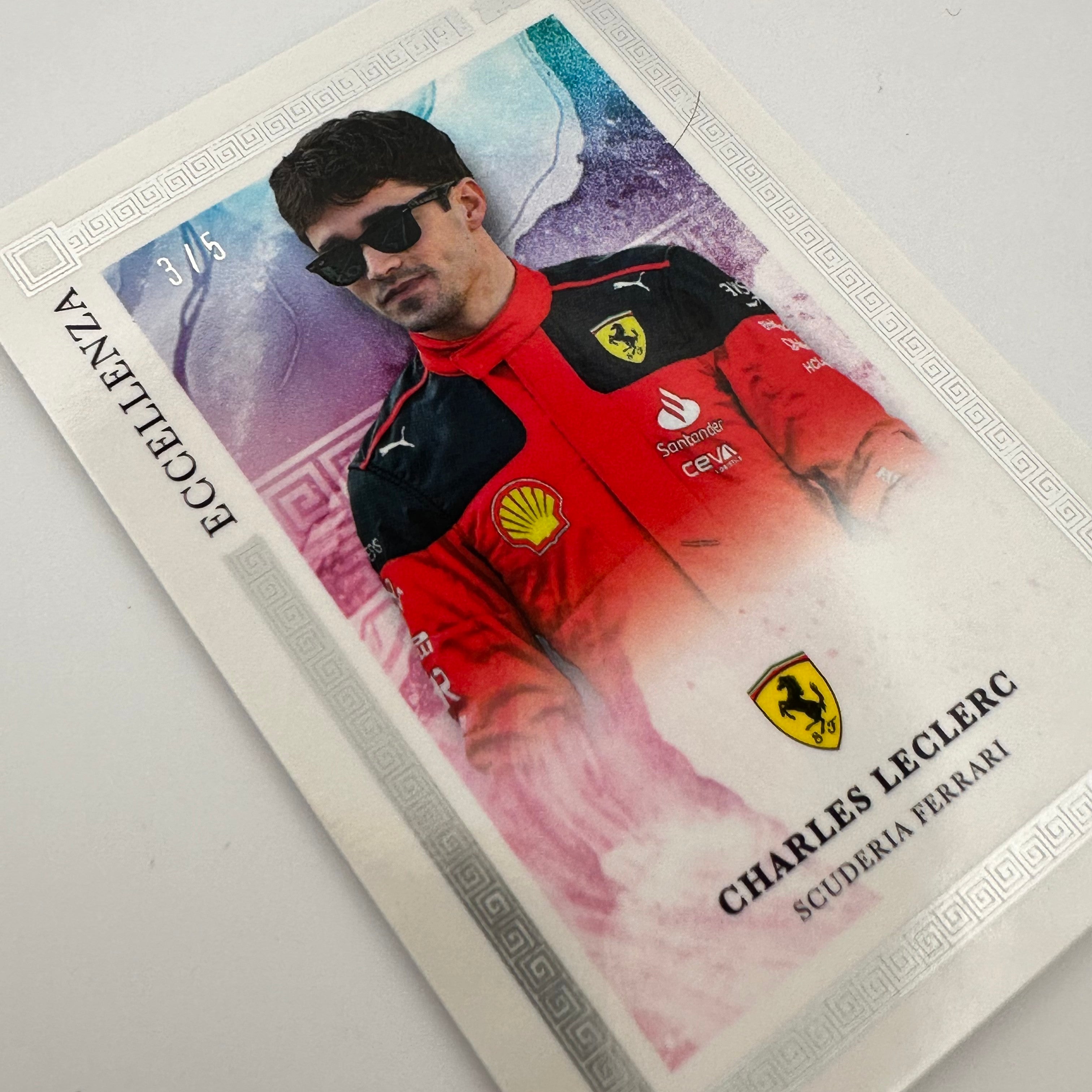 3/5 Rainbow Charles Leclerc 2023 Eccellenza Formula 1 Racing Merchandise - Perfect for F1 Fans, Collectors, and Home Decor