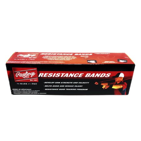 Rawlings Resistance Bands Set for Strength Training - Premium Elastic Workout Bands for Home Gym, Physical Therapy & Fitness - Ideal for Muscle Building, Stretching & Rehabilitation Exercises