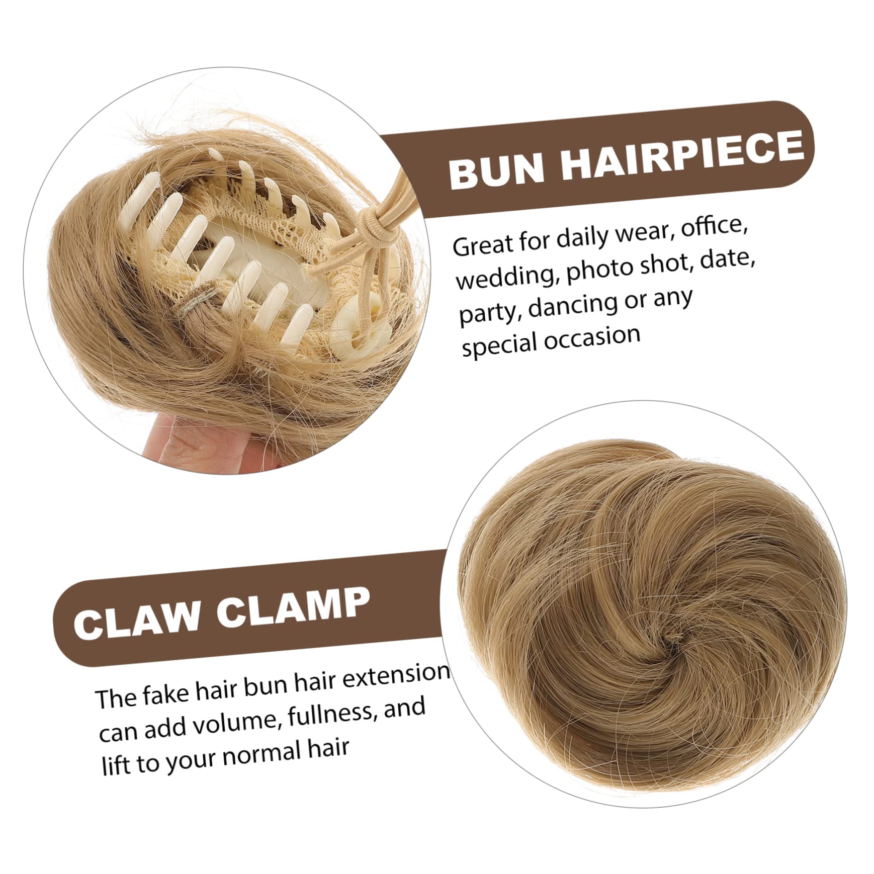 LALAFINA Hair Bun Extension - Fake Straight Hair Buns for Ponytail & Updo Hairstyles | Perfect for Weddings, Parties & Everyday Styling
