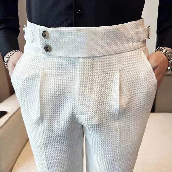 Premium Men's Formal Office Suit Pants - Classic Fit, Comfortable & Professional for Business Attire, Work & Special Occasions