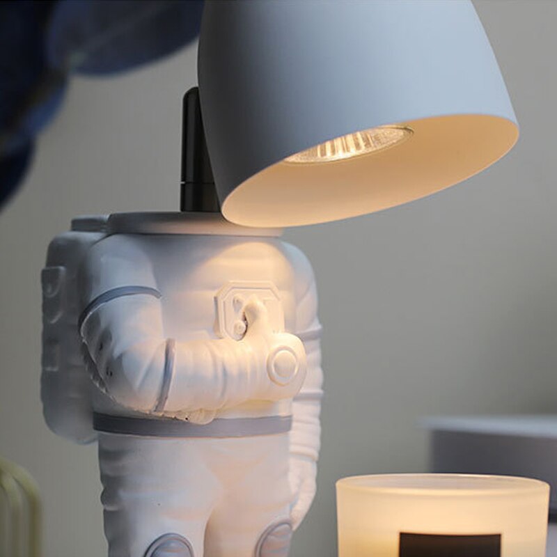 Dimmable Astronaut Table Lamp for Kids Room - Adjustable Night Light for Bedroom, Study & Nursery - Perfect for Reading, Decor & Sleep Aid