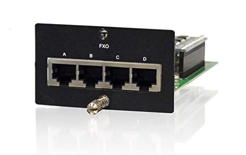 FMUX1001-FXO 4 Port FXO Module with RJ11 Connectors - VoIP Telephone Adapter for Small Business PBX Systems | Compatible with FMUX1001 Chassis | Ideal for Office Phone Line Expansion & VoIP Network Setup