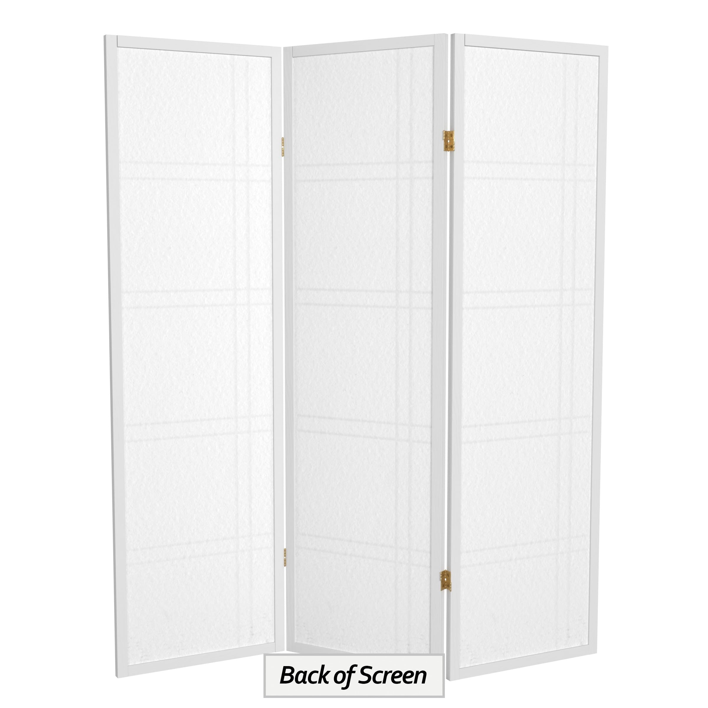 Red Lantern DC60-WHT-3P 3-Panel White Room Divider Screen - Perfect for Home Office, Living Room & Bedroom Privacy