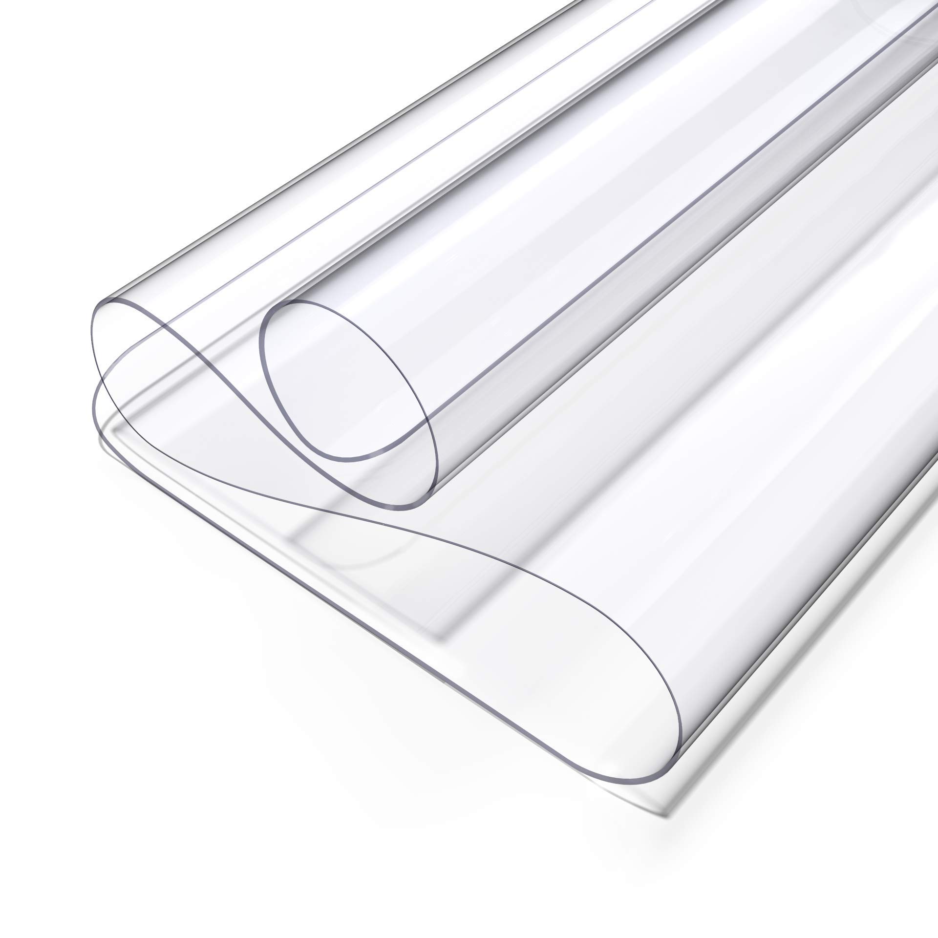 Oterri Clear PVC Desk Pad - 35.4’’x17’’ Heat Resistant & Waterproof Table Protector with Round Edges | Anti-Static Writing Mat for Office, Home, School | Durable Desk Protector for Computers, Laptops, Crafting & Dining Tables