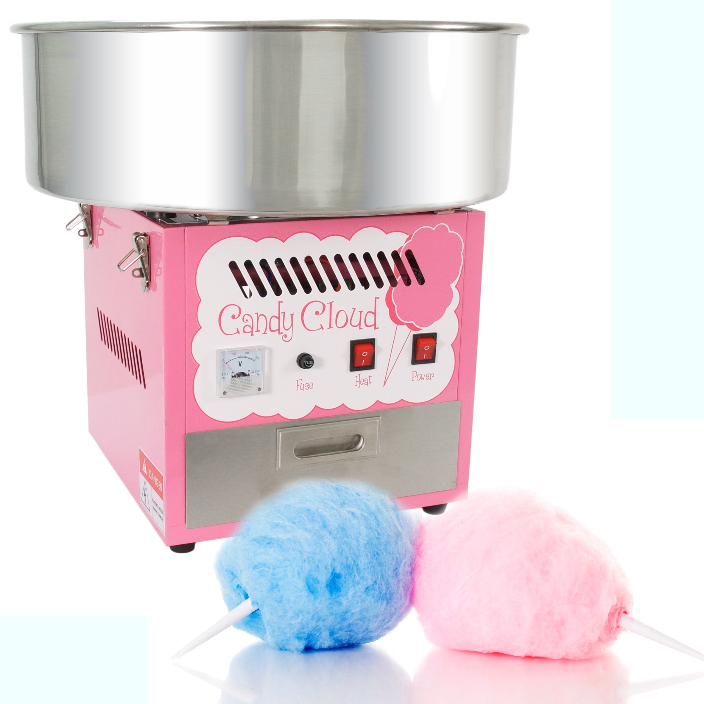 Funtime FT1000CC Commercial Cotton Candy Machine - Hard Candy Floss Maker for Parties, Carnivals & Events | Professional-Grade Candy Cloud Maker for Home & Business Use