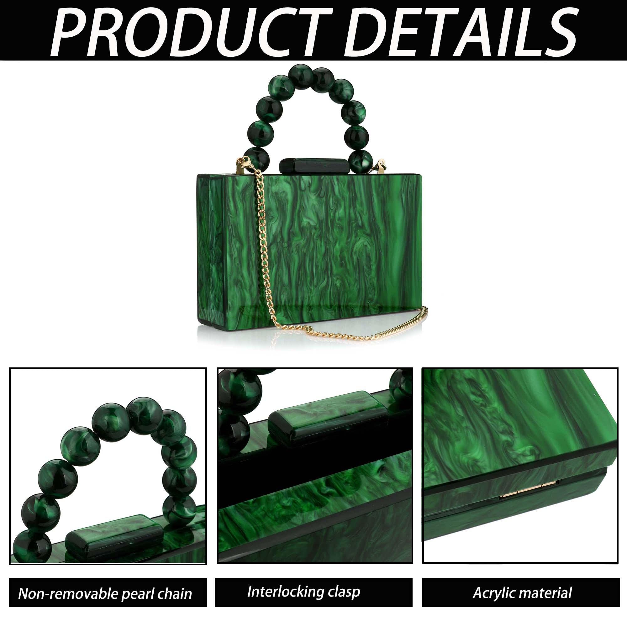 Women's Leopard Print Acrylic Clutch Purse - Elegant Evening Bag with Chain Strap for Formal Events, Parties, Weddings & Bridal Occasions | Perfect for Cocktail Parties, Date Nights & Special Occasions